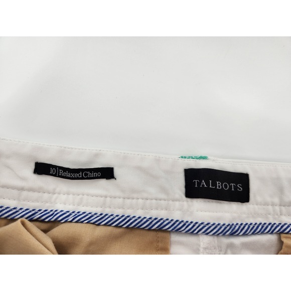 Talbots Relaxed Chino Pants Women's Size 10 White Colorful Pineapple Print‎ - Picture 3 of 7